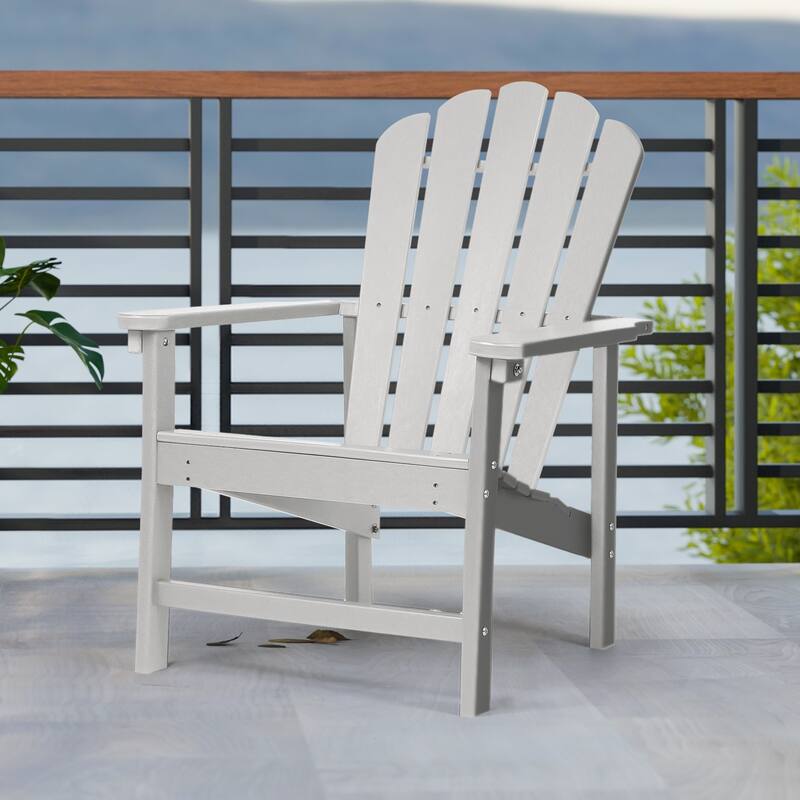 Vrakae Patio HDPE All-Weather Stacking Adirondack Chair