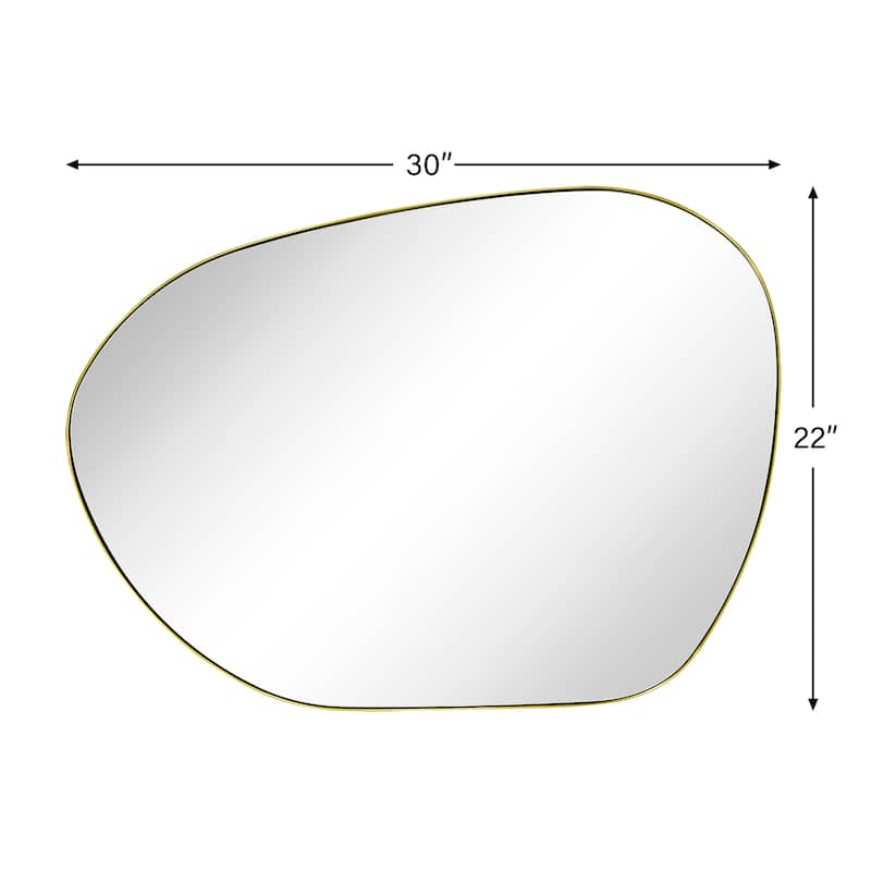 TEHOME Bertlinde wall mirror irregular shaped mirror for living room