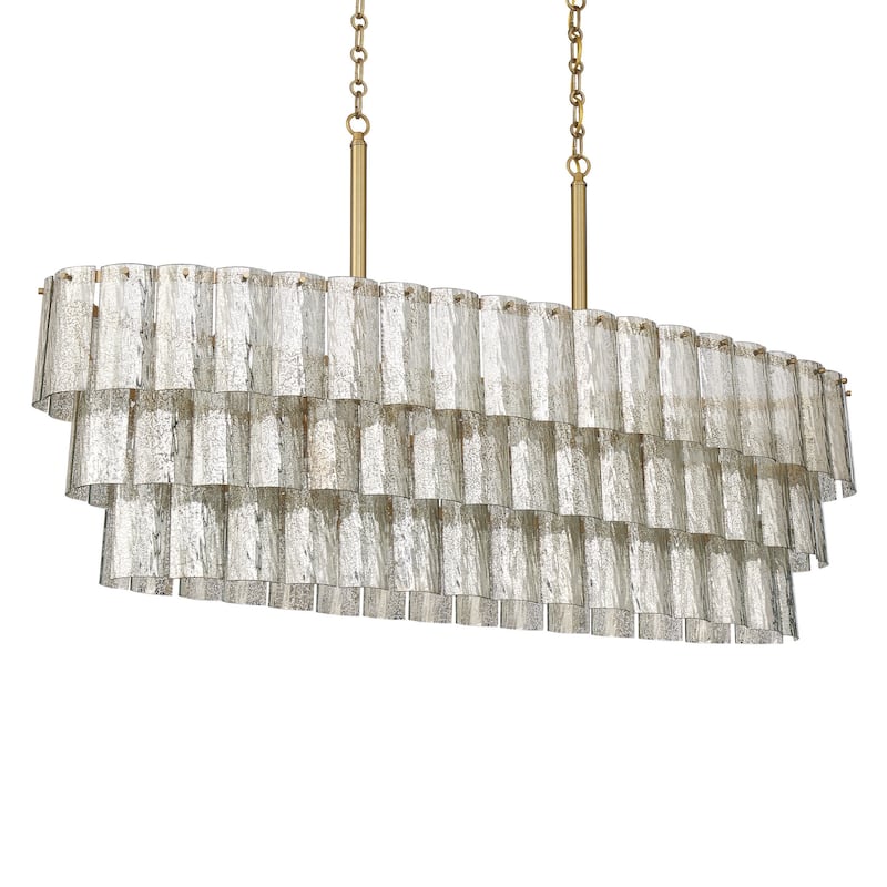 Craftmade 48677 Museo 7 Light 48" Wide Linear Chandelier - Satin Brass