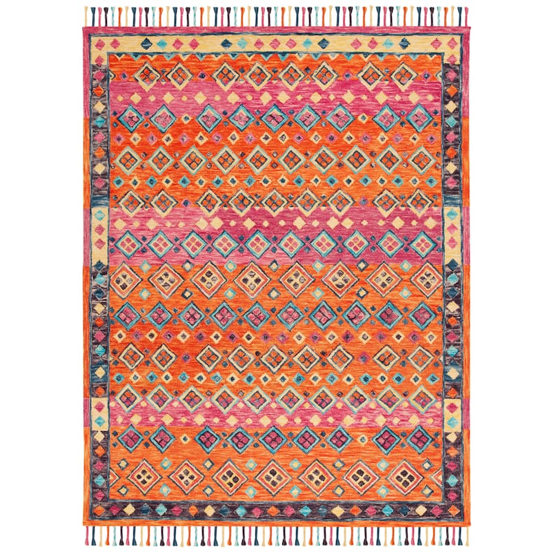 SAFAVIEH Handmade Aspen Dona Boho Tribal Wool Rug