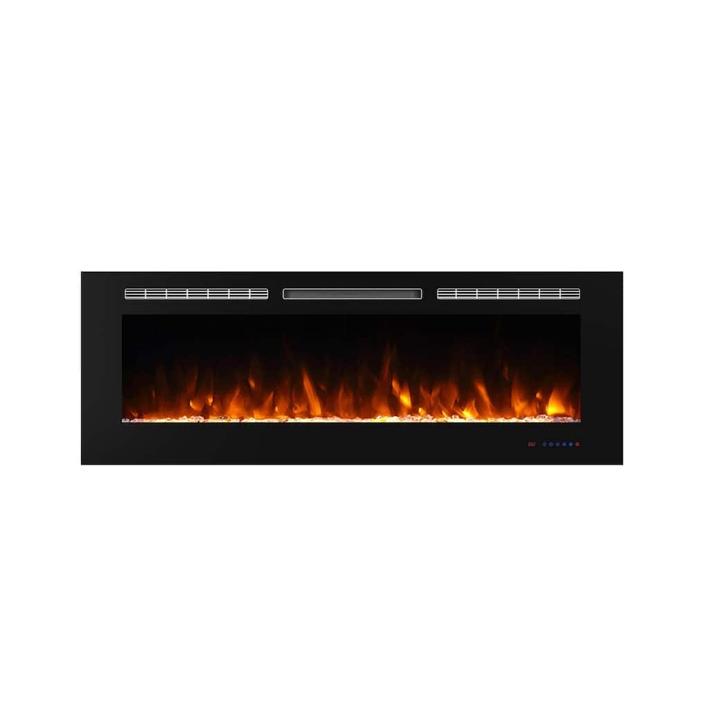 Clihome 72 Inches Wall Electric Fireplaces with Remote Control