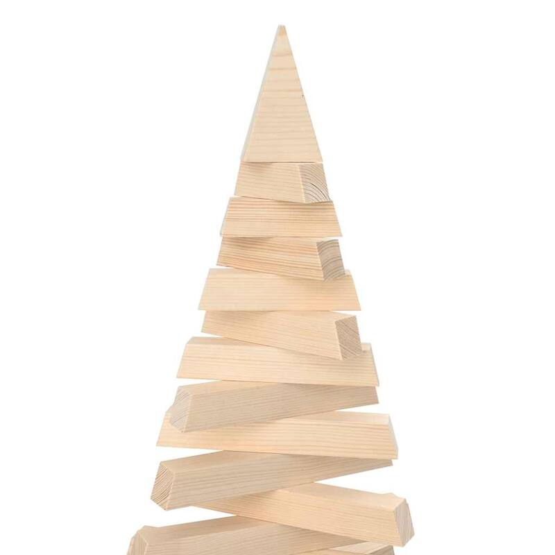 vidaXL Wooden Christmas Tree for Decoration 70.9" Solid Wood Pine