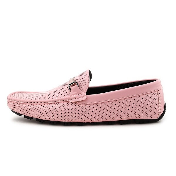 pink driving moccasins