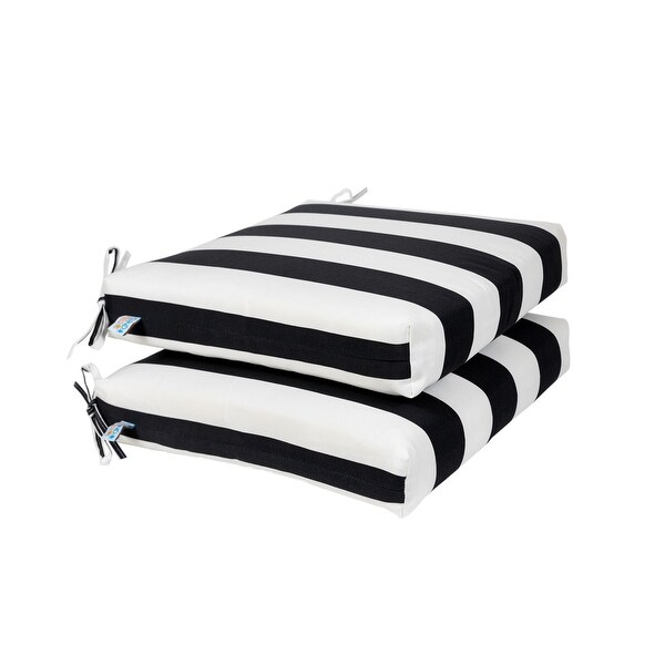 Amazon.com: Pillow Perfect Stripe Indoor/Outdoor Chair Seat