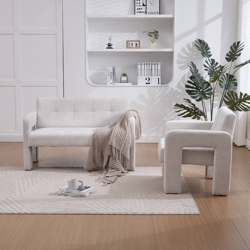 Nordic Modern Double Armchair