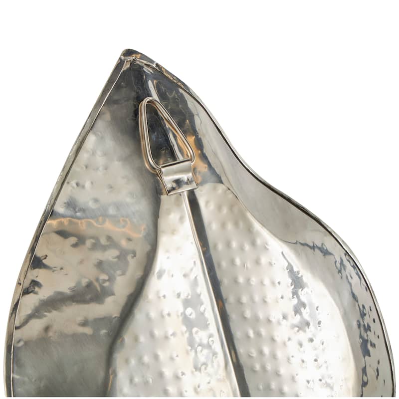 Silver Stainless Steel Metal Candle Wall Sconce