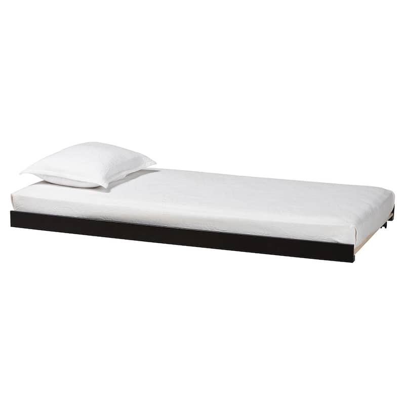 Lucera Trundle - Underbed Low-Profile Rolling Base for Daybeds and Guest Rooms - Black - Twin