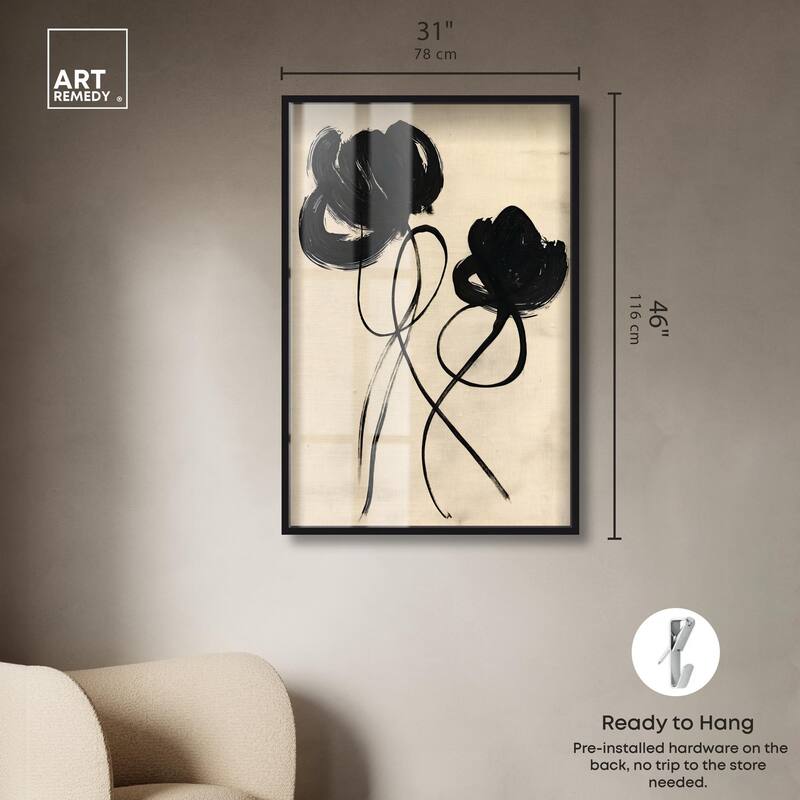 Florals in the Minimal II Shadowbox by Art Remedy