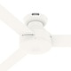 preview thumbnail 6 of 12, Hunter Presto Flush Mount Ceiling Fan w/ Wall Control - Contemporary, Industrial, Scandinavian - LOW PROFILE!