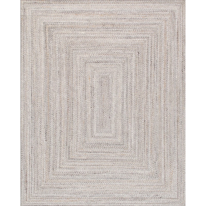 Pasargad Home Lagos Braided Indoor/Outdoor Area Rug - 4' 0" X 6' 0" - Grey