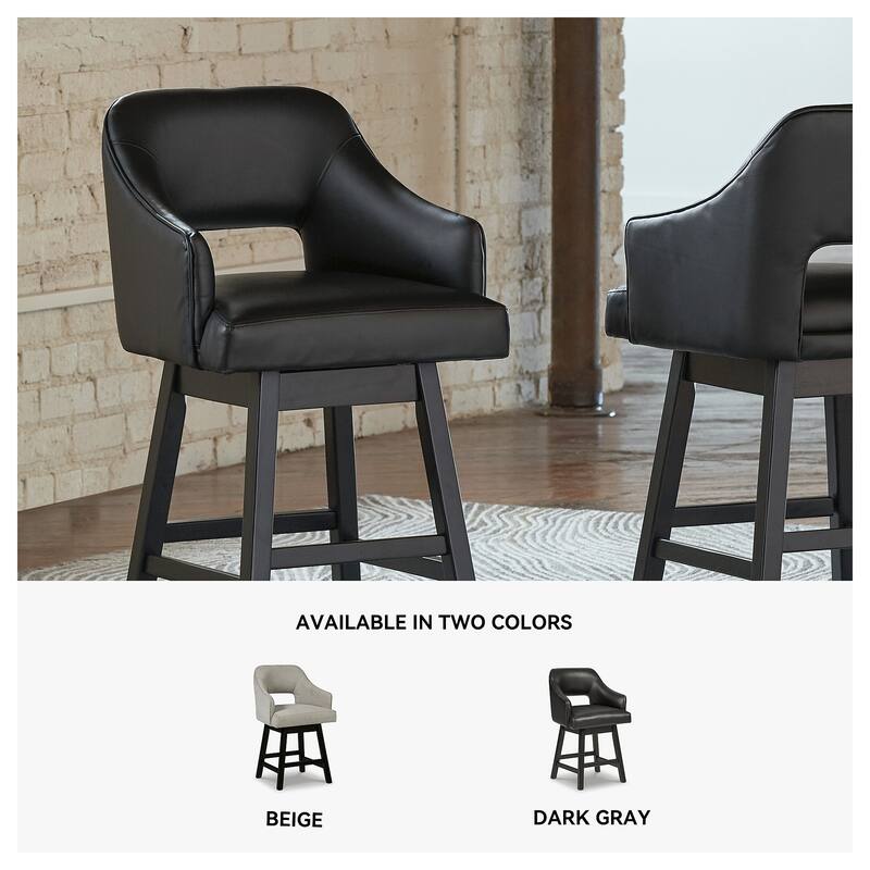 Signature Design by Ashley Tallenger Swivel Bar Stool (Set of 2)