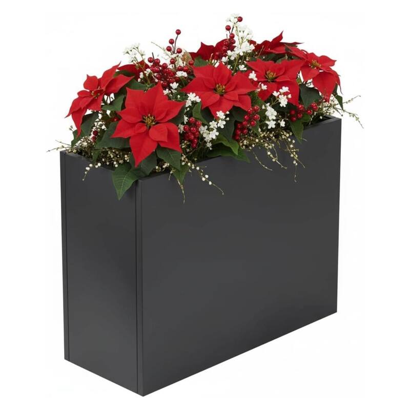 36x12x26 Inch Vertical Garden Planter, Planter Box for Patio, Balcony, Garden Plants - Black