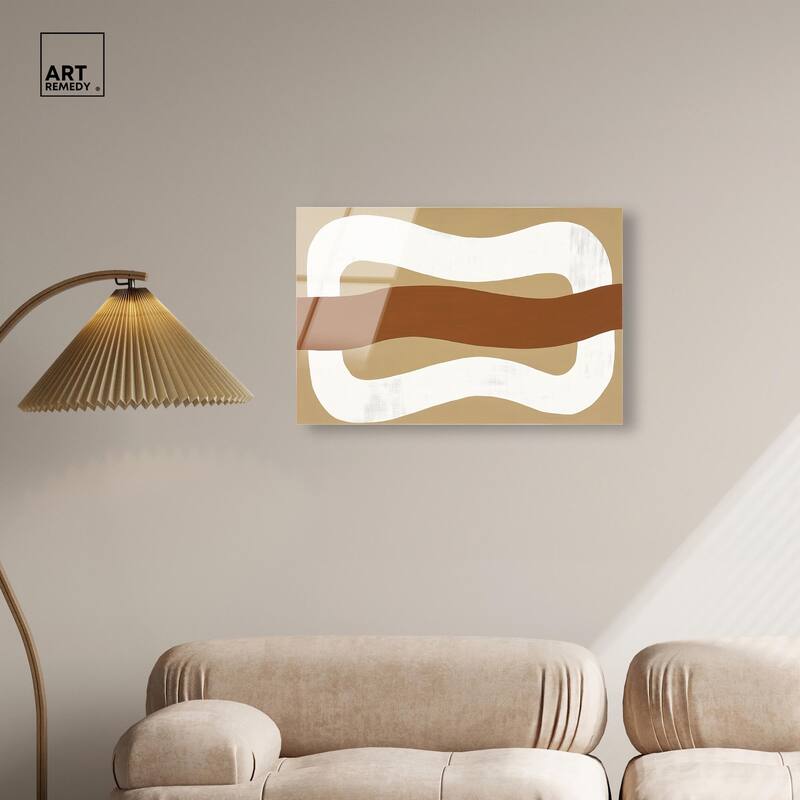 Minimal Wavy I Acrylic by Art Remedy, Ready to Hang