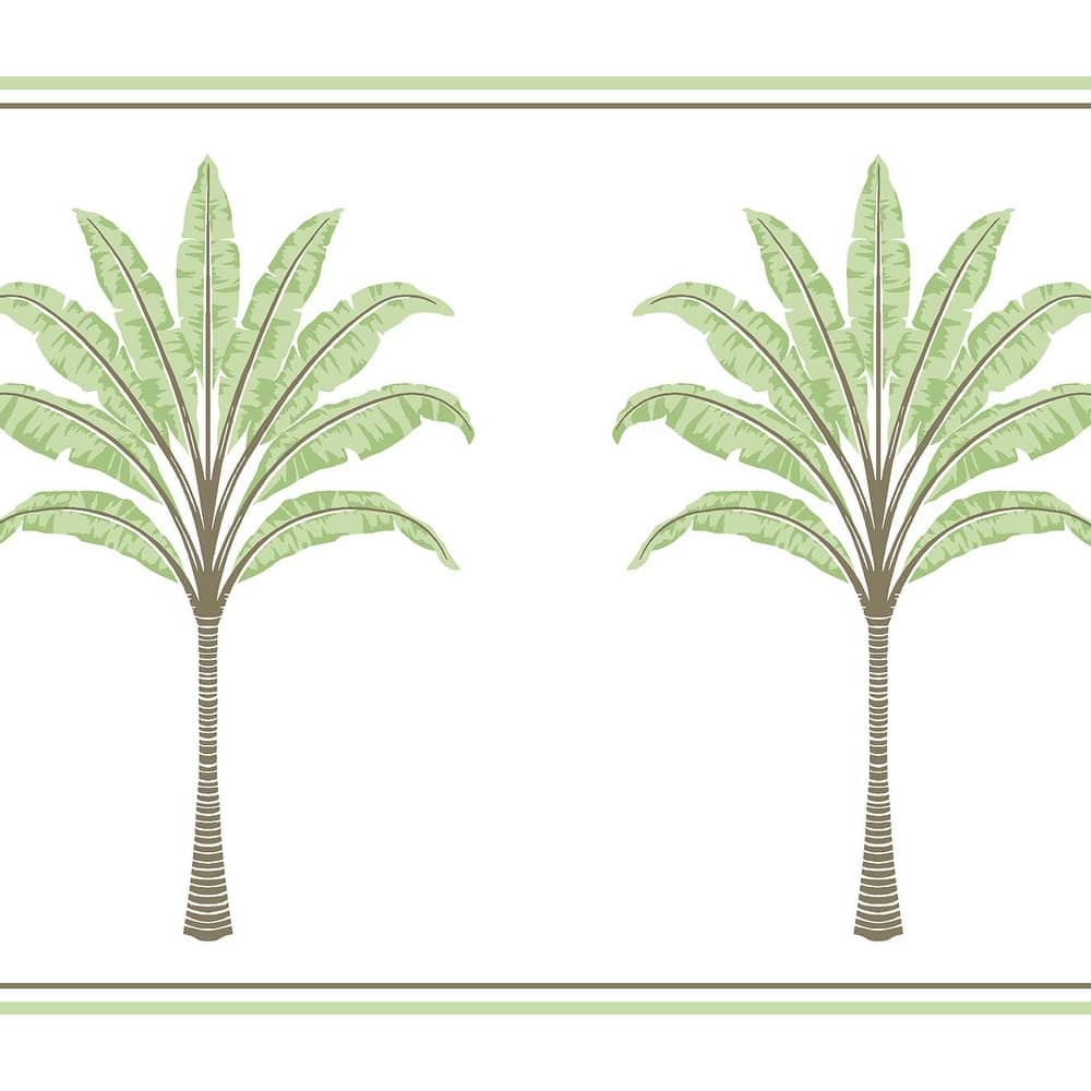 Harry & Grace Montgomery Palm Peel and Stick Wallpaper Border