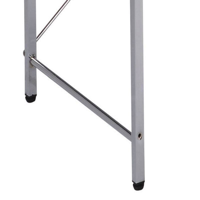 Elvis Black & Chrome Finish Writing Desk W/Shelves
