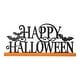 preview thumbnail 6 of 4, Glitzhome 18"L Halloween Wooden "HAPPY HALLOWEEN" Table Decor - HAPPY HALLOWEEN