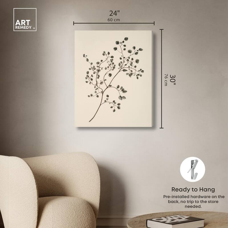 Bilberry Branch Canvas by Art Remedy, Gallery Wrapped