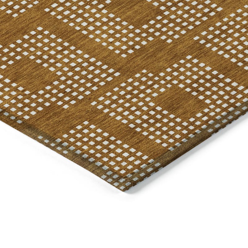 HomeRoots Geometric Transitional Rectangle Outdoor Rug
