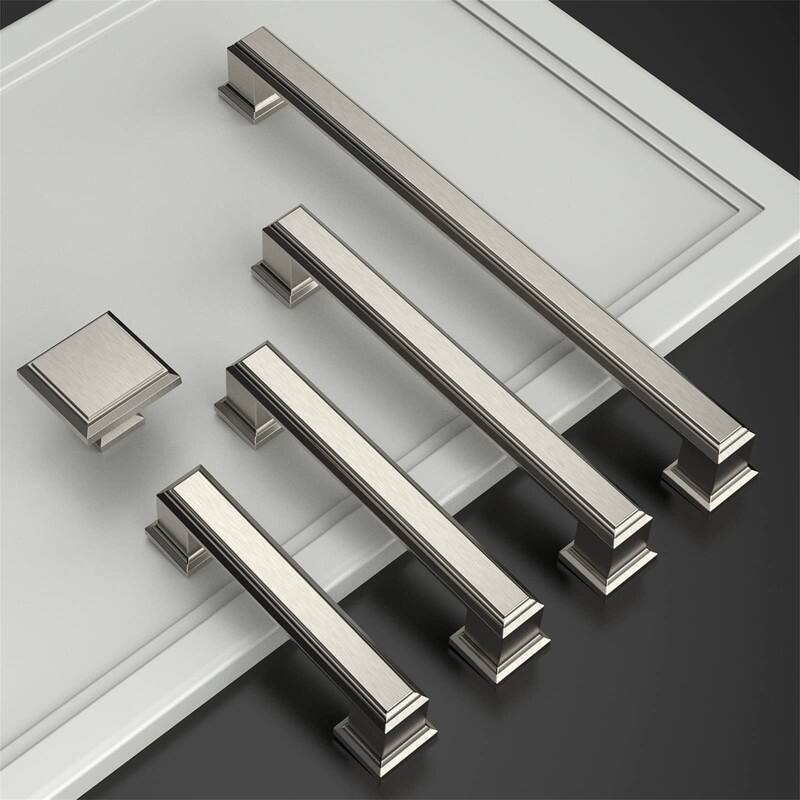 10 Pack Cabinets Cupboard Handles Drawer Pulls - 1"L x 1"W