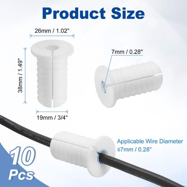 Wall Grommets, Silicone Cable Pass Through Bushing Grommets - Bed Bath ...