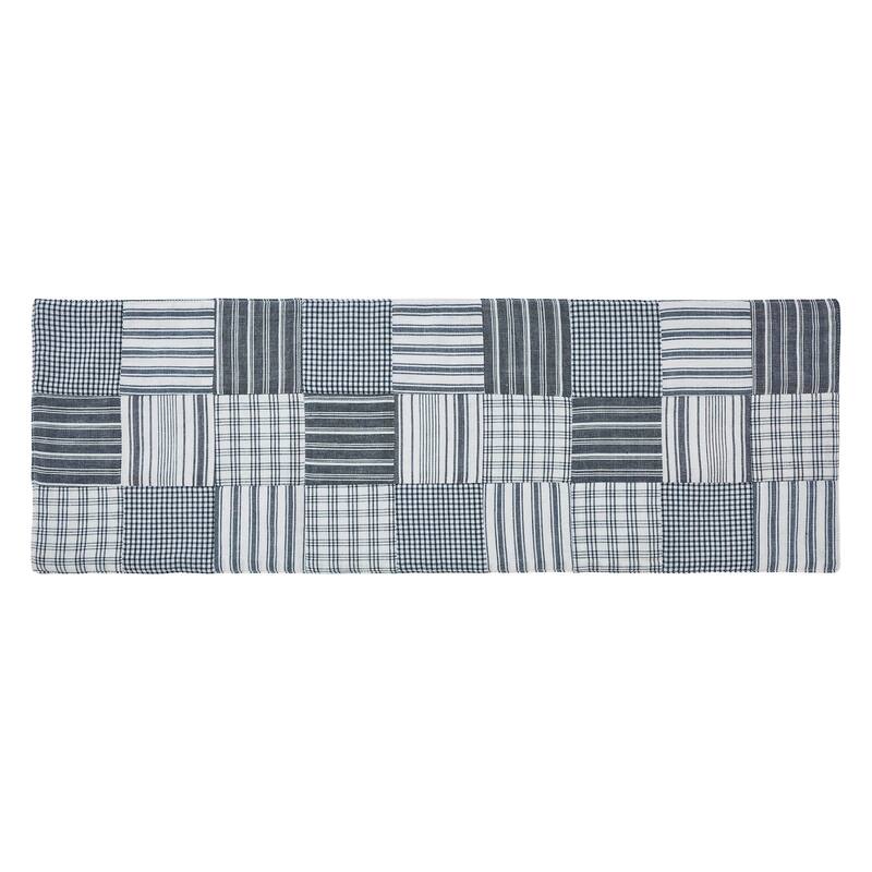 Sawyer Mill Black Runner Quilted 12x36