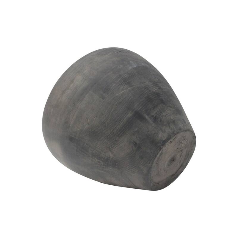 Artissance Pottery Round Tapered Vase, 12.5 Inch Tall, Gray