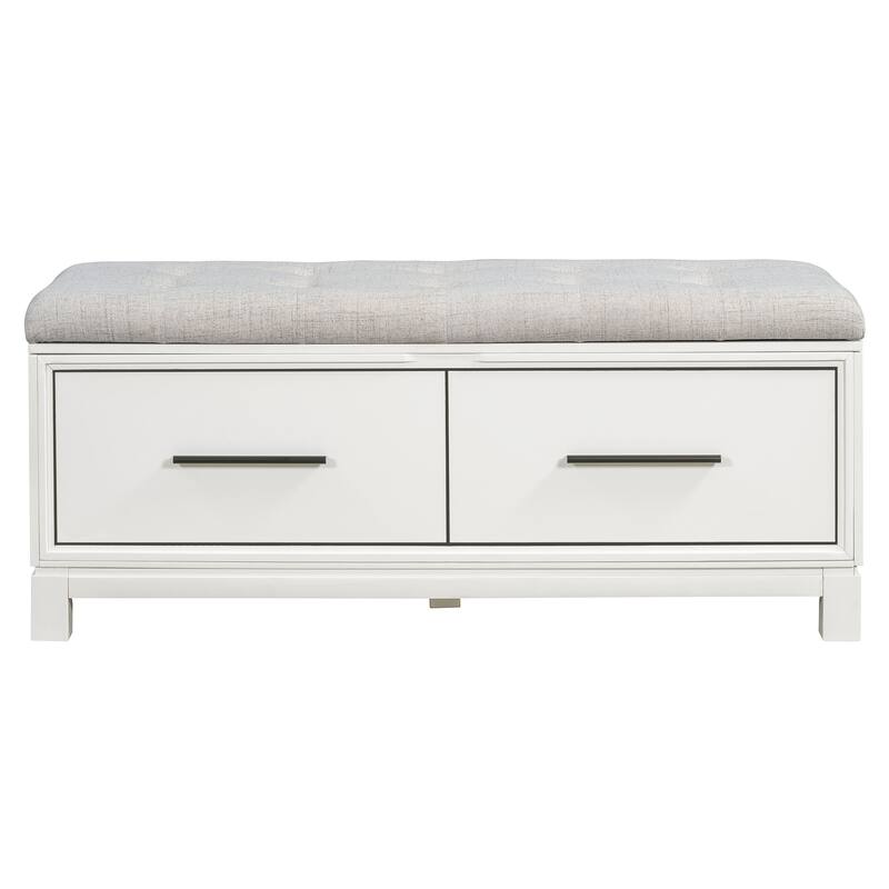 Shoe Bench with Removable Cushion