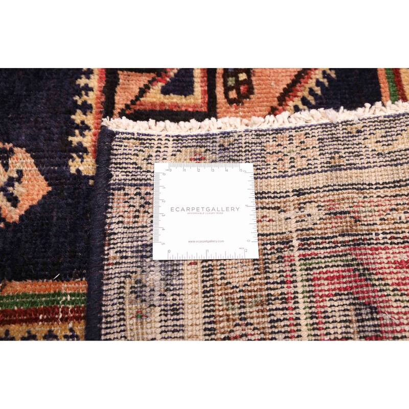 ECARPETGALLERY Hand-knotted Konya Anatolian Dark Navy Wool Rug - 4'6 x 8'7