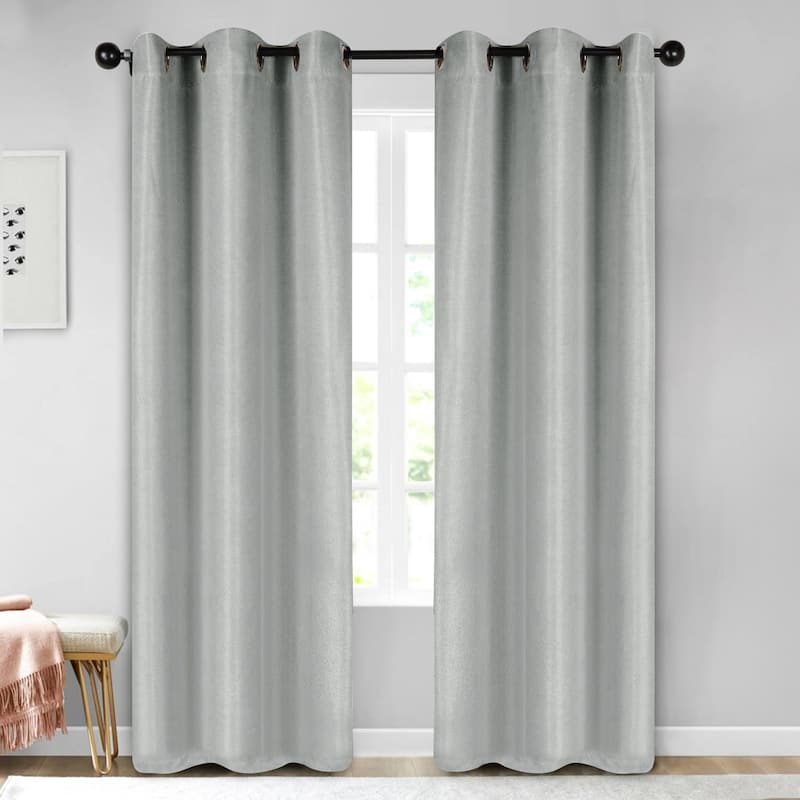 Superior Jaxon Washable Room Darkening Curtains, Set of 2 Panels