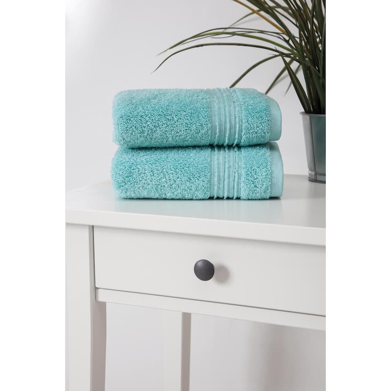 Ozan Premium Home 100% Genuine Turkish Cotton Cascade Hand Towel(Set of 2)