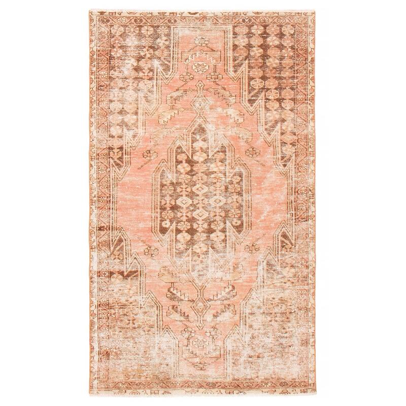 ECARPETGALLERY Hand-knotted Antalya Vintage Copper Wool Rug - 3'5 x 5'11 - Copper - 3'5 x 5'11