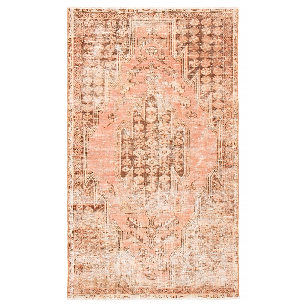 ECARPETGALLERY Hand-knotted Antalya Vintage Copper Wool Rug - 3'5 x 5'11