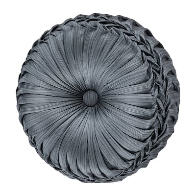 Five Queens Court Leah Tufted Round Decorative Throw Pillow