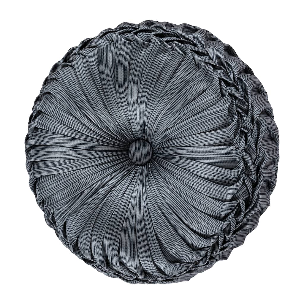 Five Queens Court Leah Tufted Round Decorative Throw Pillow
