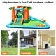 preview thumbnail 5 of 7, Costway Inflatable Bounce House Kids Water Splash Pool Dual Slide