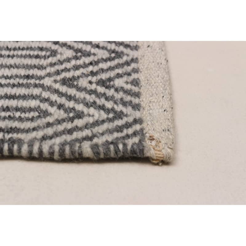 Nevada Grey Kilim 5'1" x 7'5" - 5'1 x 7'5
