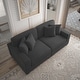 preview thumbnail 53 of 132, Corduroy Couch Modular Sectional Sofa with Pillows