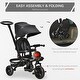 preview thumbnail 7 of 13, 14-in-1 Convertible Tricycle with Adjustable Parent Push Handle, Safety Features, and Storage Baskets for Kids