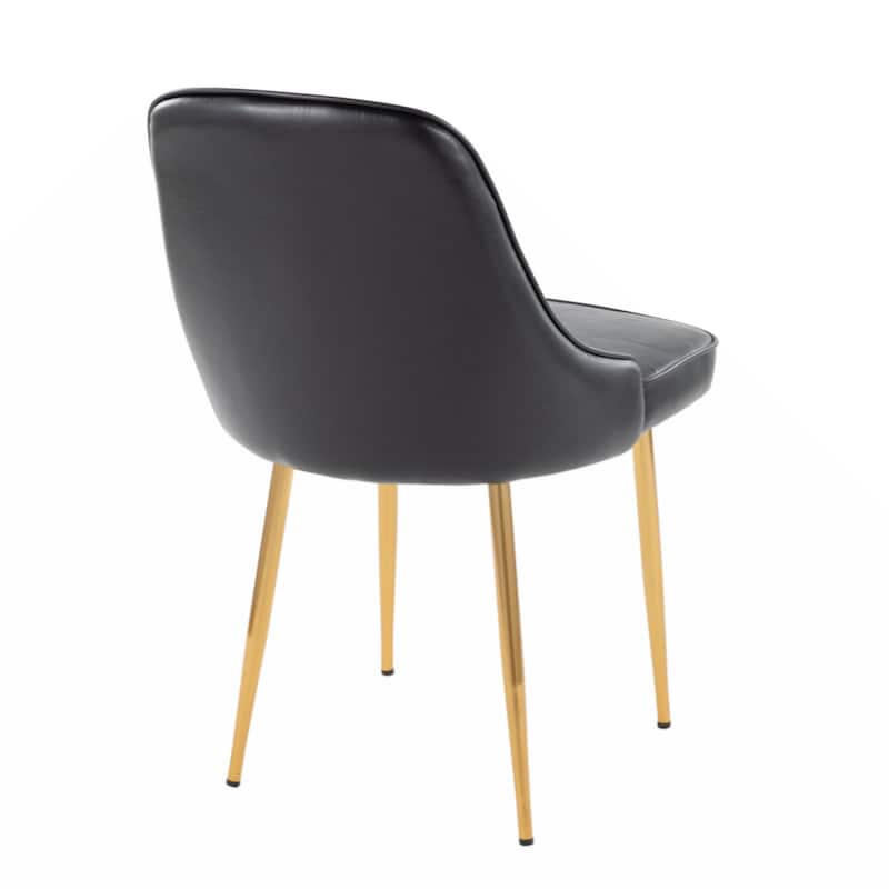 Contemporary/Glam Dining Chair with Frame and Faux Leather by LumiSource - Set of 2