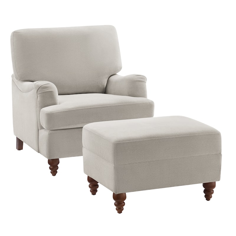 Chandler Arm Chair and Ottoman Set by Greyson Living