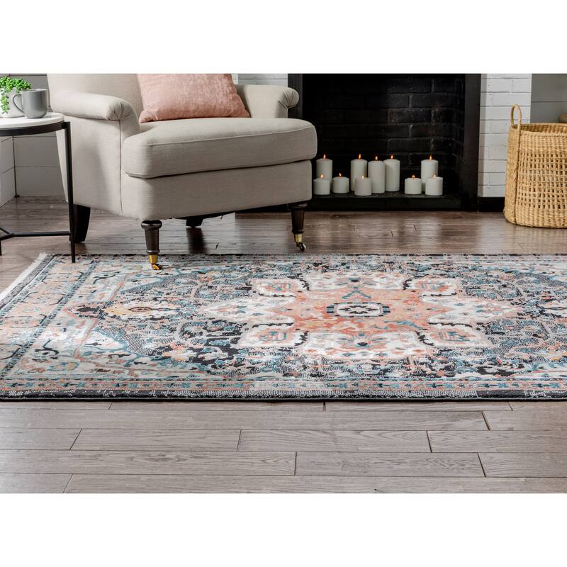 Well Woven Indira Minos Vintage Bohemian Oriental Floral Area Rug