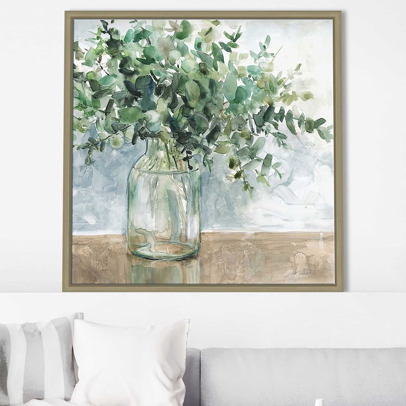 "Eucalyptus Bouquet" Print on Floating Canvas
