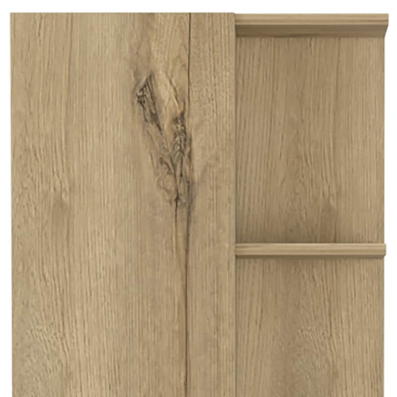 HomeRoots 62" Oak Wood Pantry Or Storage Closet - 20.1' X '62.2' X '8.5