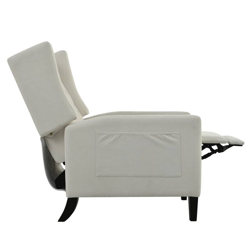 Manual Adjustable Recliner Chair. with Foldable Side Table, USB Charging ports ,Modern Comfy Reclining Chairs