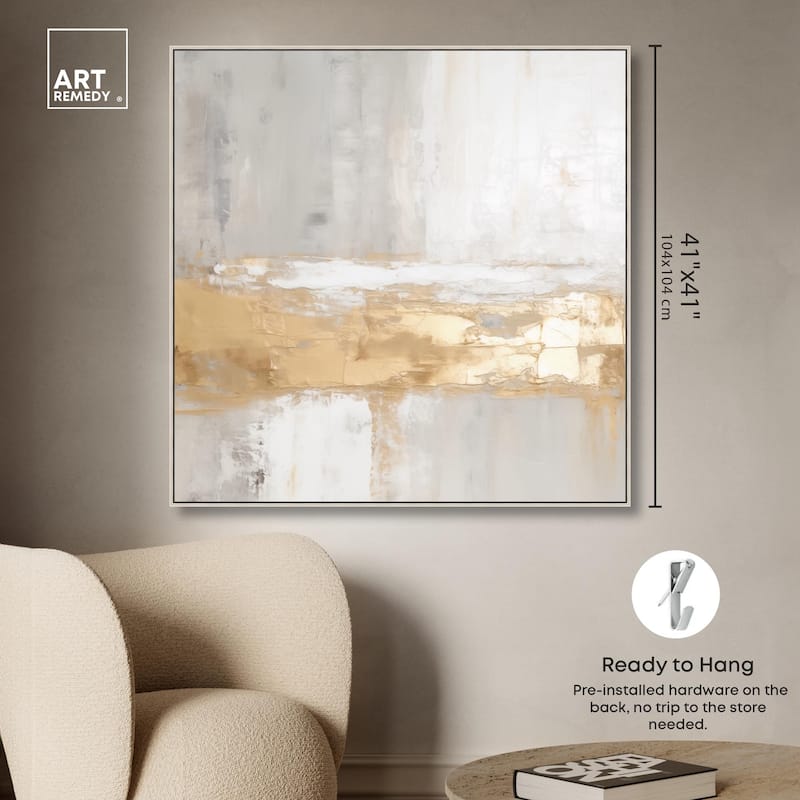 Melted Goldscape III Canvas by Art Remedy
