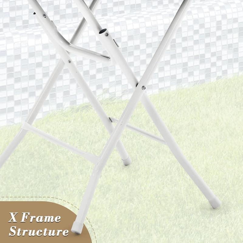 Portable Folding Bistro Table for Office, Events, Parties, Weddings, Patio