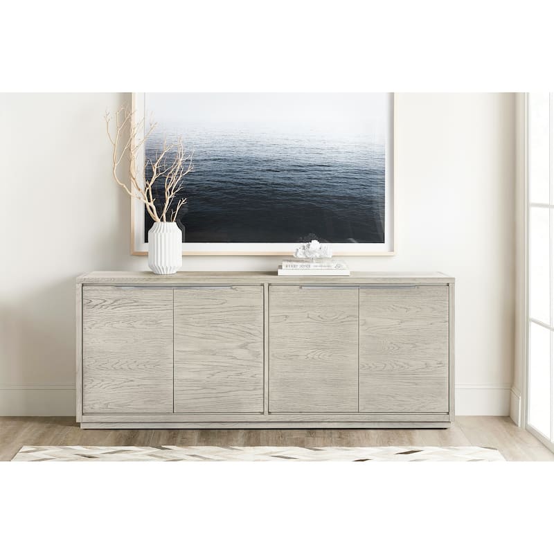 Abbey Modern Solid Wood 4 Door Buffet