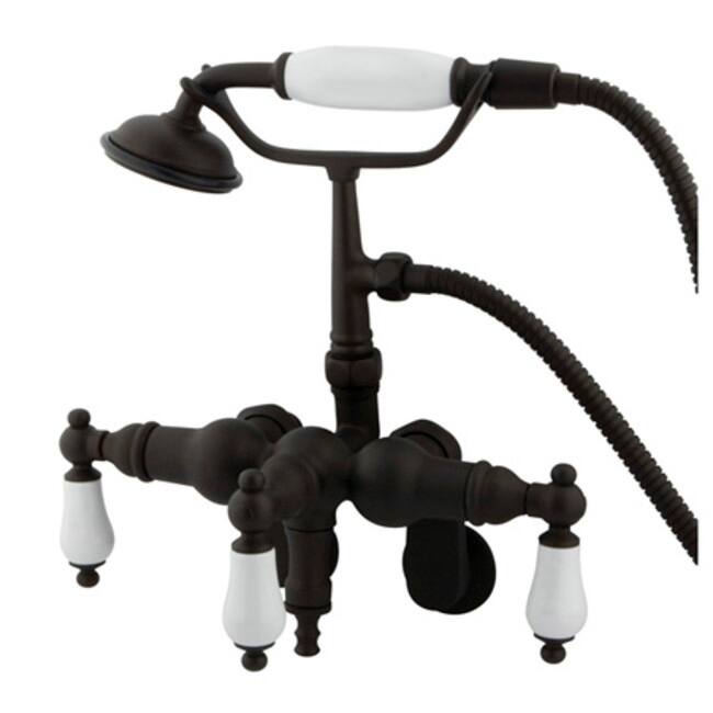 Kingston Brass Vintage Wall Mounted Clawfoot Tub Filler with Personal - Oil Rubbed Bronze