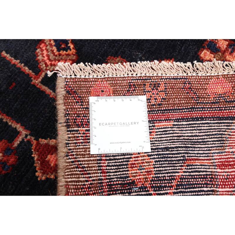 ECARPETGALLERY Hand-knotted Anatolian Vintage Dark Navy Wool Rug - 5'1 x 9'4