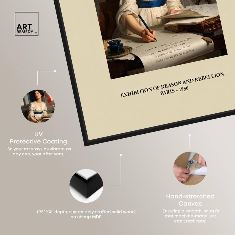 Intellectual Olympe Canvas by Art Remedy